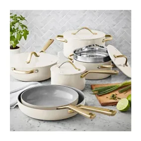 Member's Mark 11-Piece Modern Ceramic Cookware Set, Cream