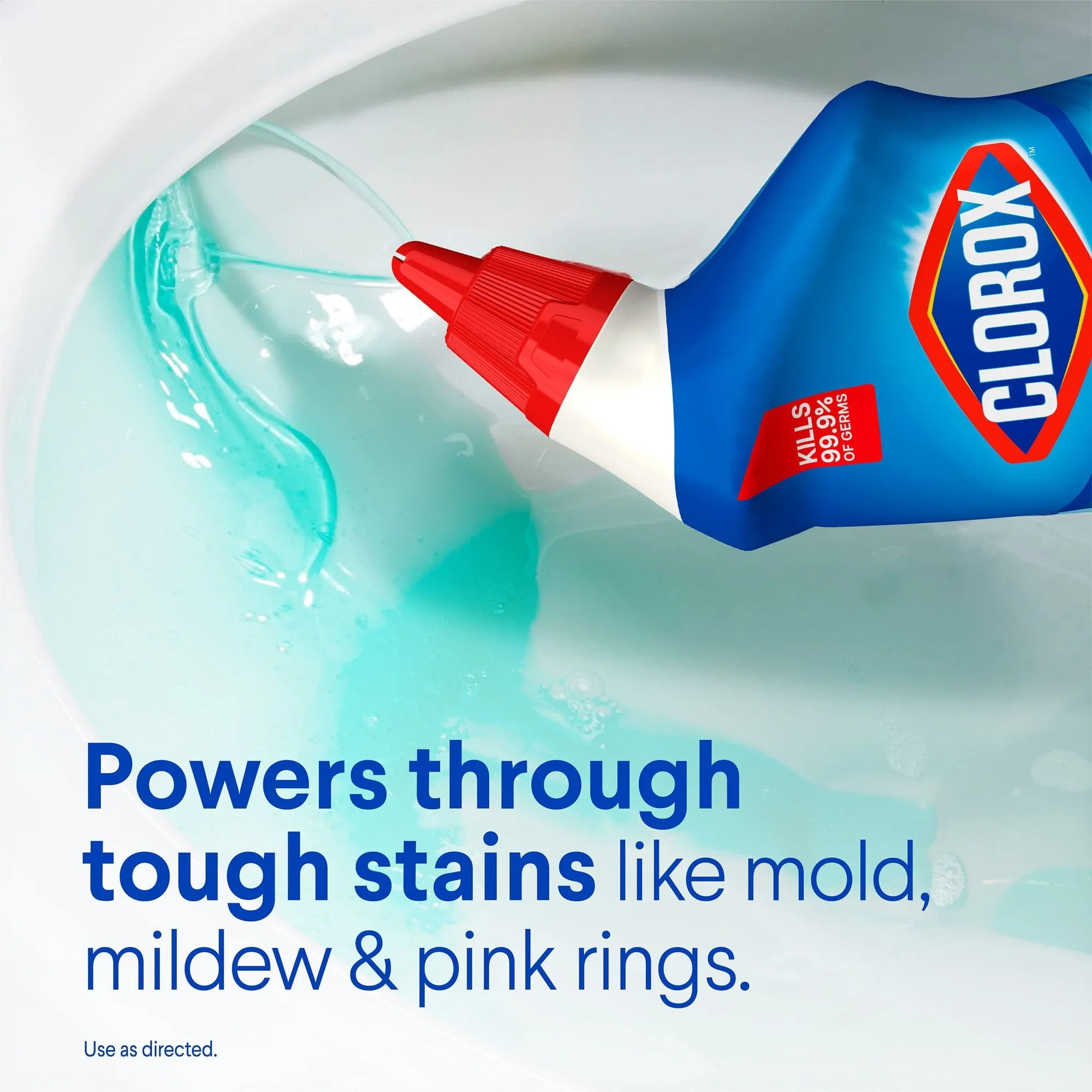 Clorox Toilet Bowl Cleaner with Bleach, Rain Clean (6 pack)