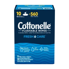 Cottonelle Fresh Care Flushable Wipes, 560 Wipes