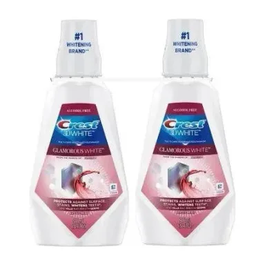 Crest 3D White Multi-Care Whitening Rinse, Glamorous White, Arctic Mint