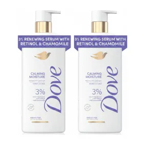 Dove 3%  Retinol & Chamomile Renewing Serum  Body Wash (2 pack)