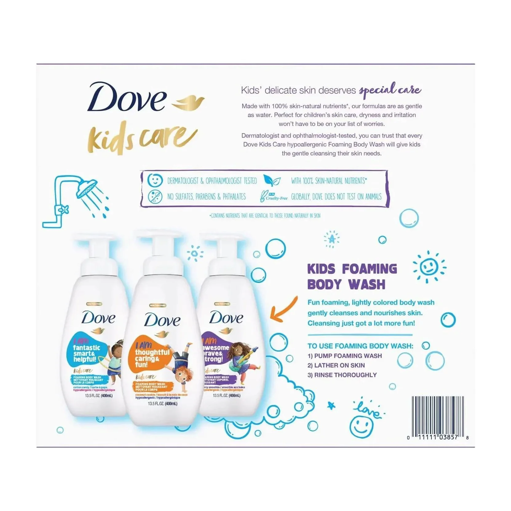 Dove Kids Foaming Body Wash in Kenya - Variety 3 Pack