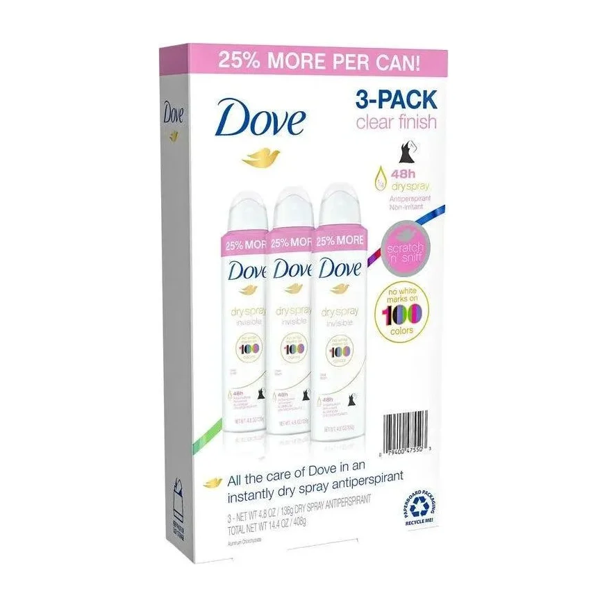 Dove Women's Invisible Dry Spray Antiperspirant Deodorant