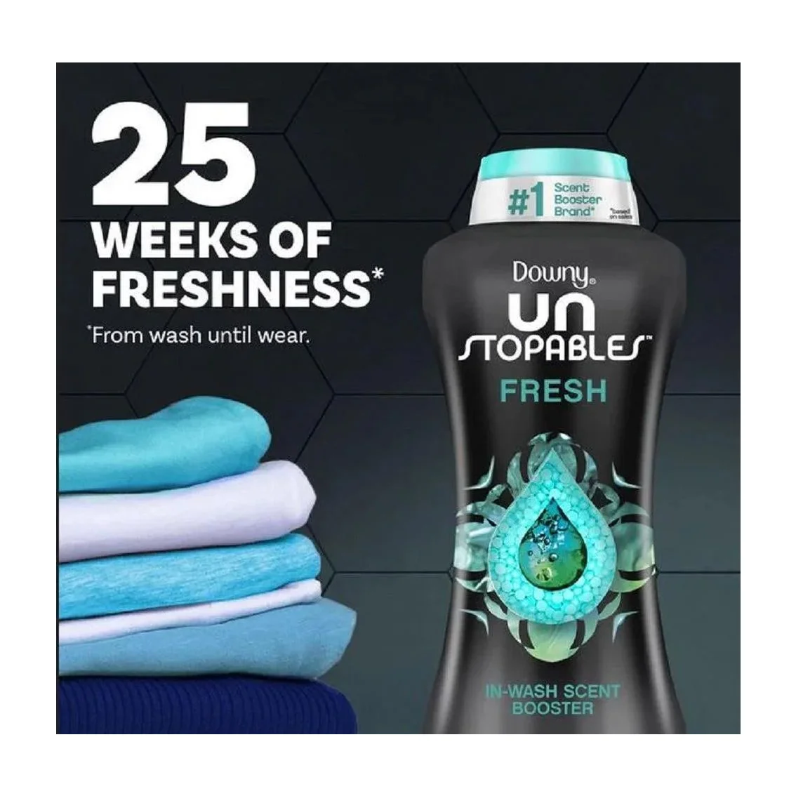 Downy Unstopables In-Wash Scent Booster Beads, Fresh (34 oz.)