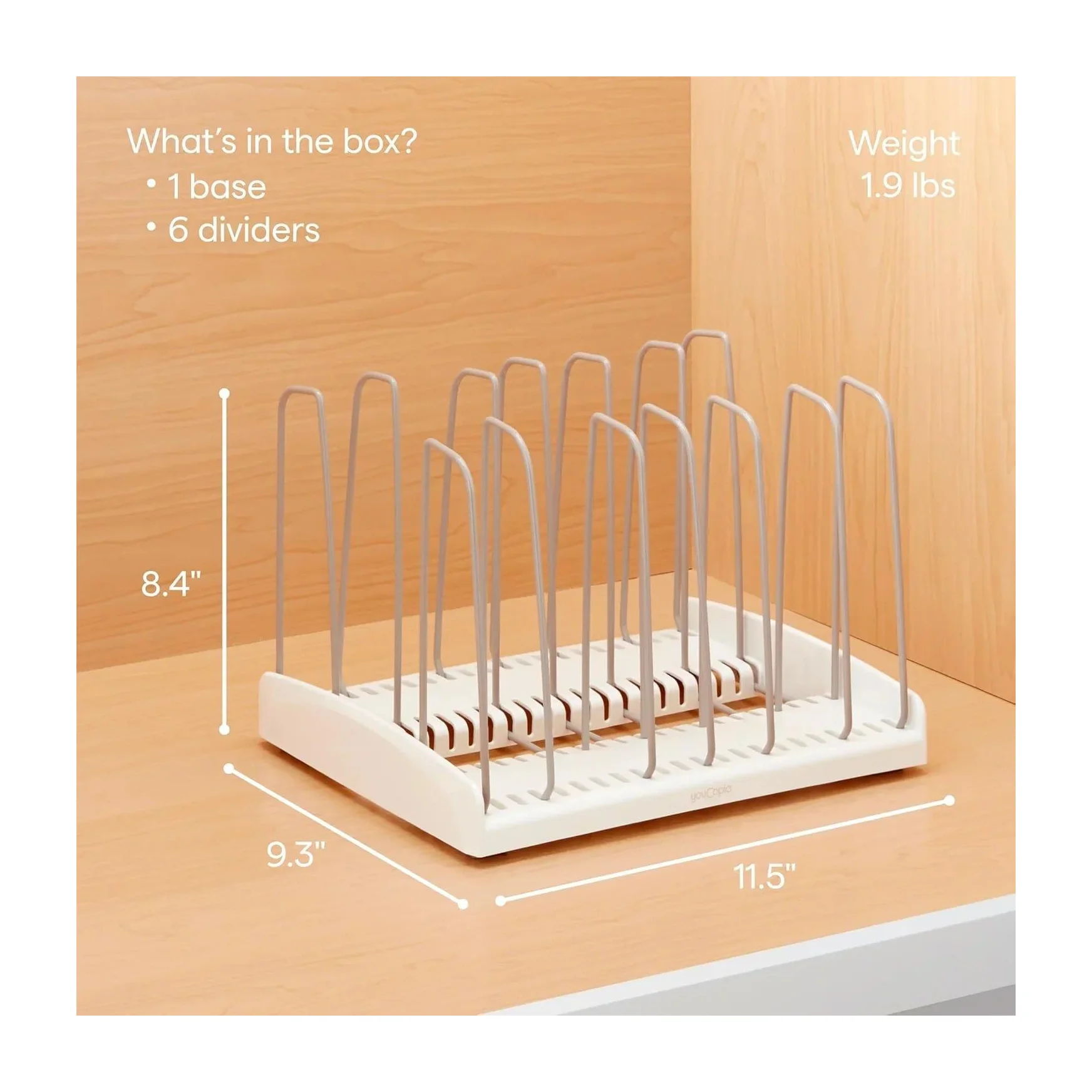 Cookware Rack Organizer in Kenya - YouCopia Adjustable Pan Storage