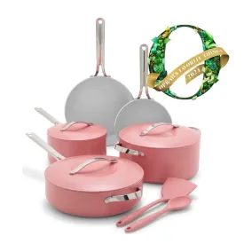 GreenPan Nova 10-Piece Cookware Set, Coral