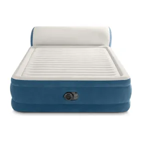Intex Queen Dura-Beam Deluxe Comfort Headboard Airbed with Pump
