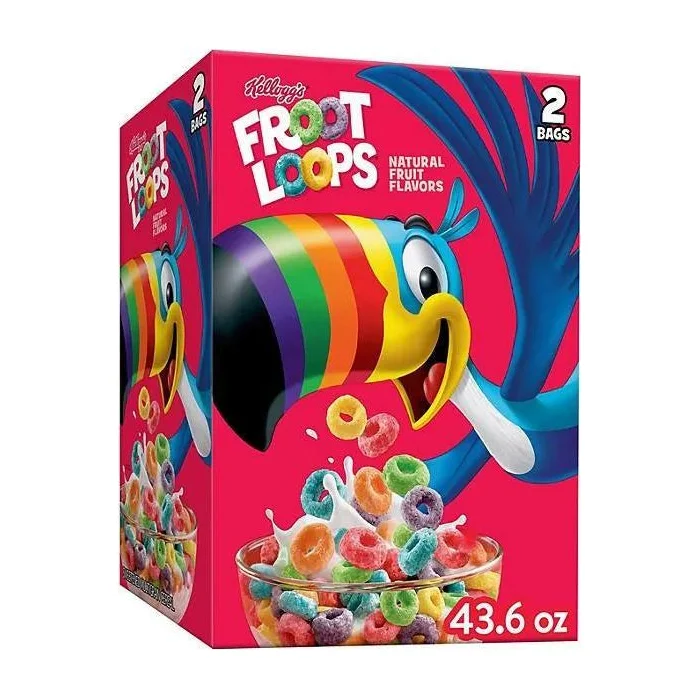 Kellogg's Froot Loops Cereal (2-Pack) for Kids