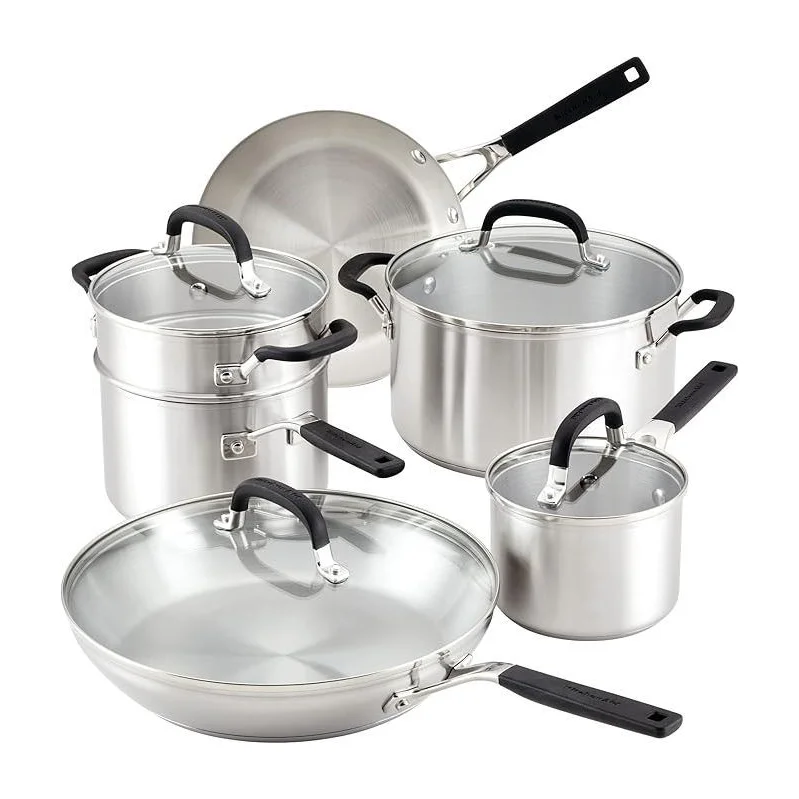 KitchenAid Stainless Steel Cookware Set in Kenya - 10 Piece