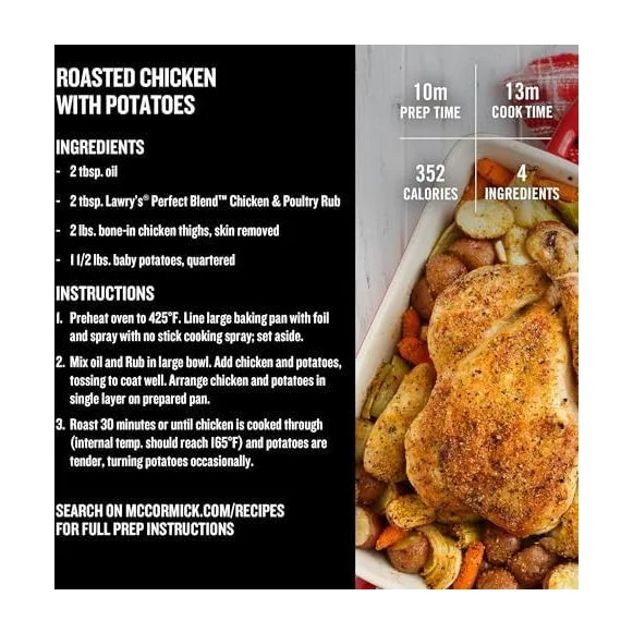 Chicken Seasoning in Kenya -Lawry's Perfect Blend Chicken & Poultry Rub