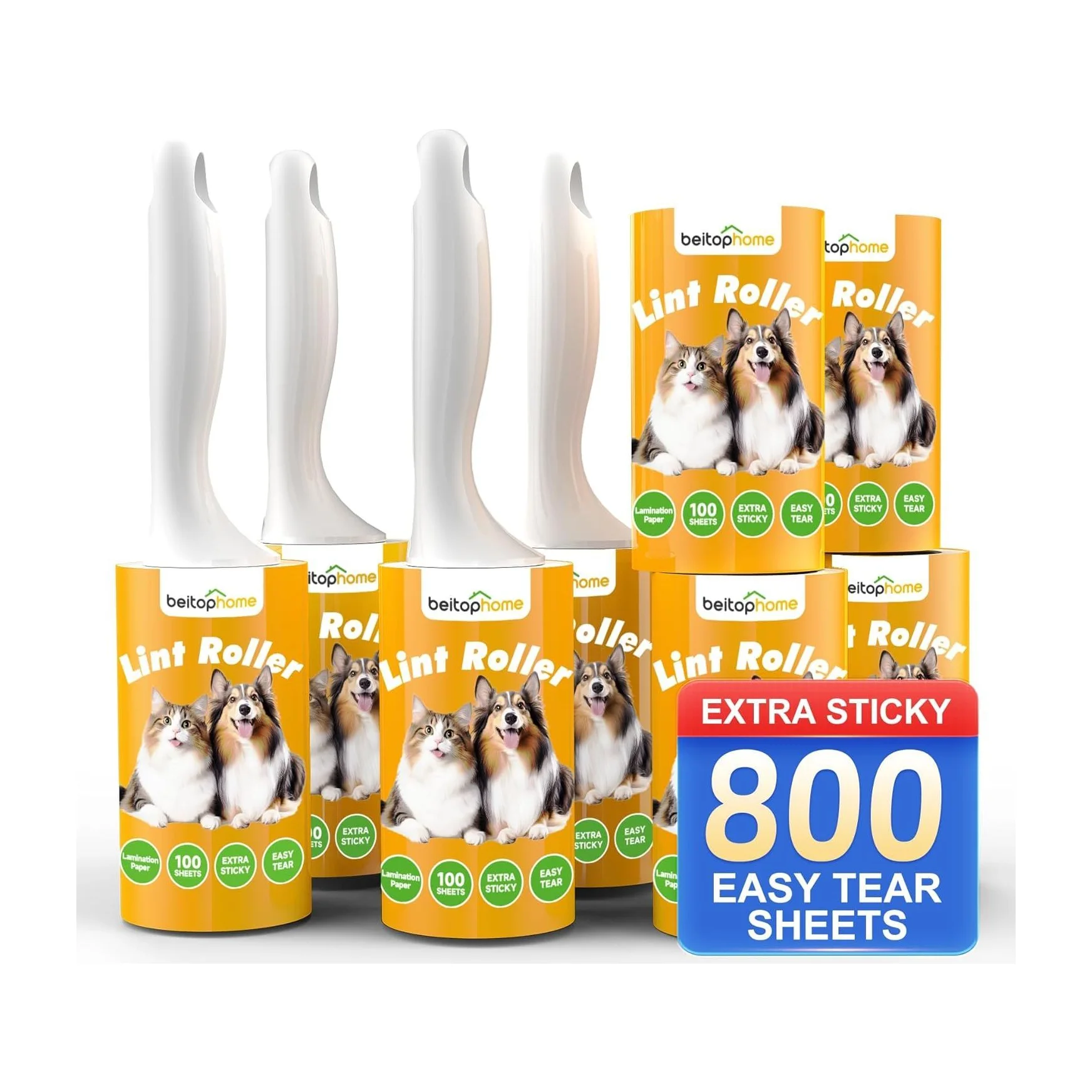 Lint Roller Set in Kenya - 800 Sheets Extra Sticky With 4 Handles