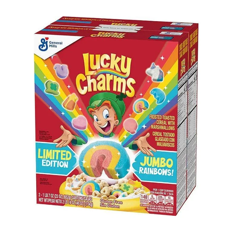 Lucky Charms with Marshmallows, 2 pk.