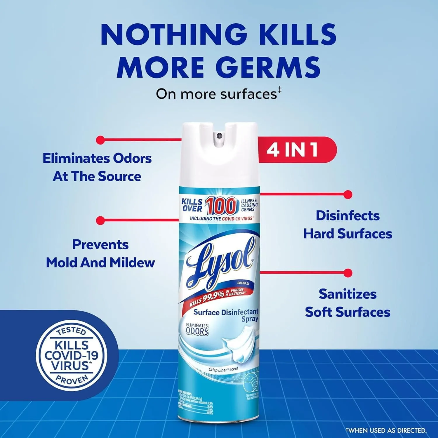 LYSOL Disinfecting Spray,  Assorted Pack (3 pack)
