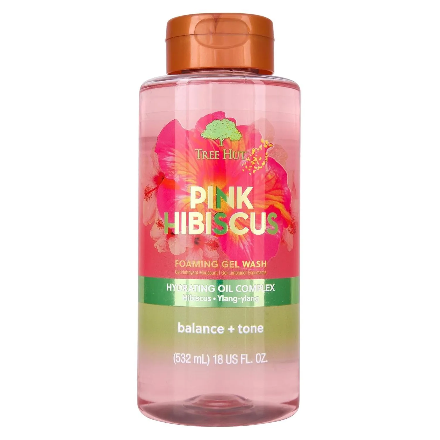 Hydrating Body Wash in Kenya-Tree Hut Pink Hibiscus Body Wash