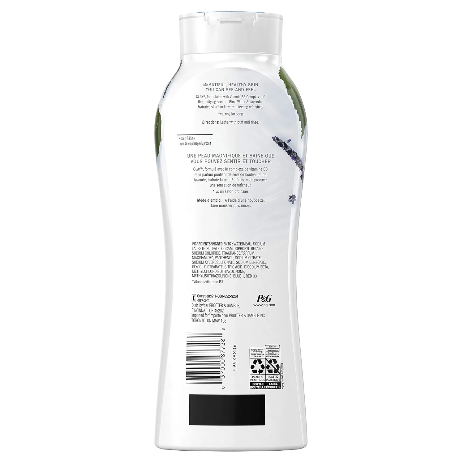 Hydrating Body Wash in Kenya - Olay Fresh Outlast Body Wash with Birch Water and Lavender