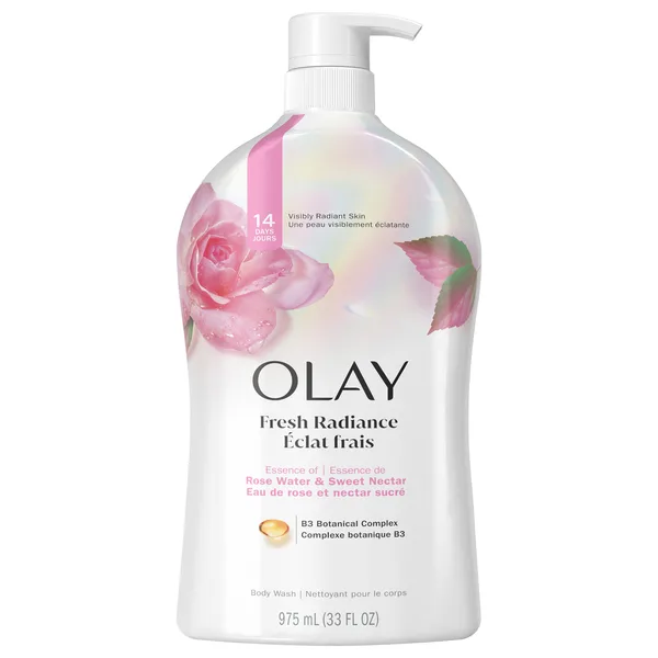 Hydrating Body Wash in Kenya-Olay Fresh Radiance Rose Water and Sweet Nectar