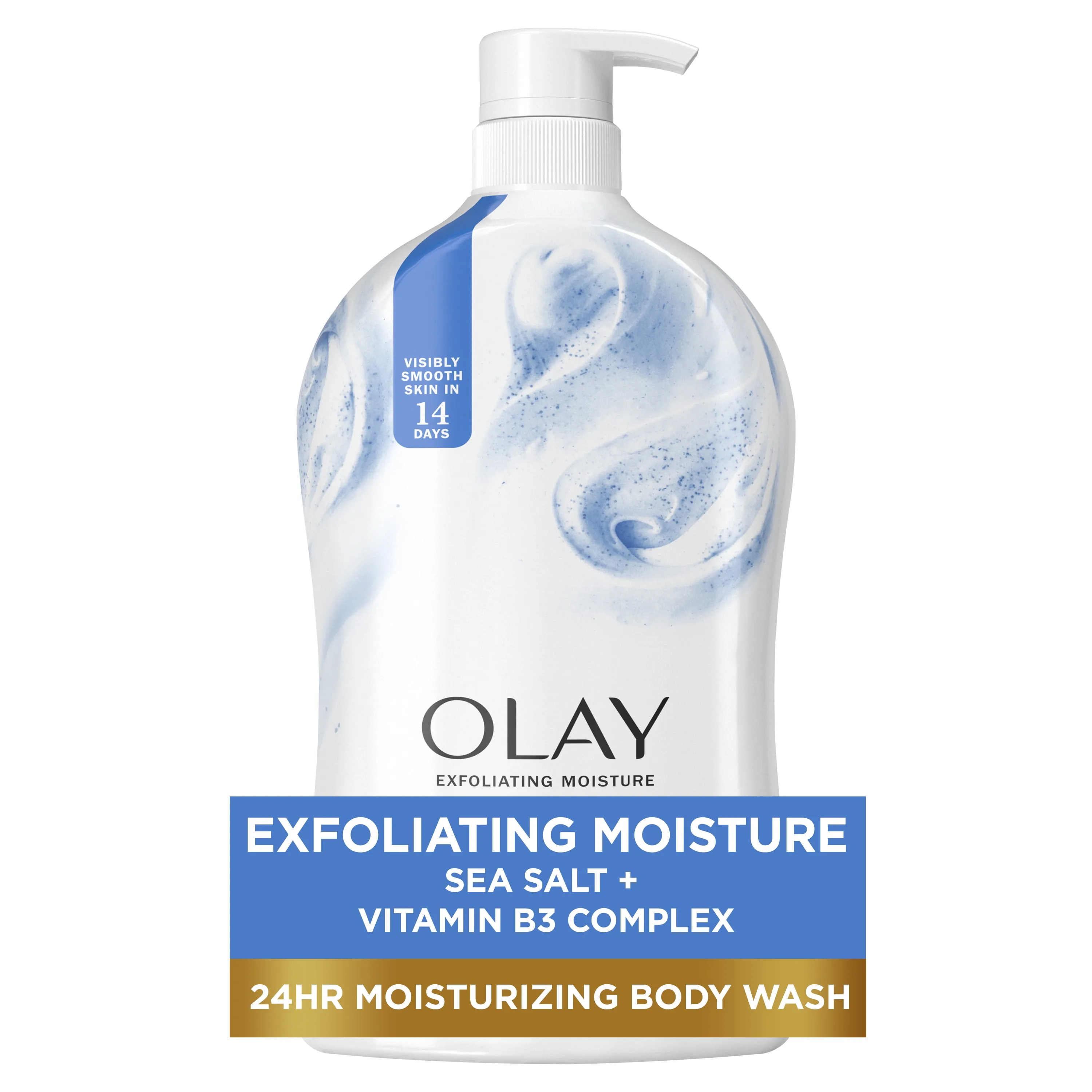 Hydrating Body Wash in Kenya-Olay Fresh Radiance Exfoliating Sea Salt 