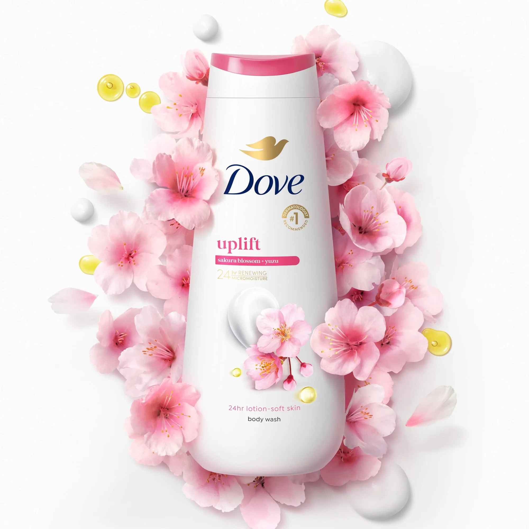 Hydrating Bodywash in Kenya -Dove Uplift Sakura Blossom and Yuzu Body Wash 