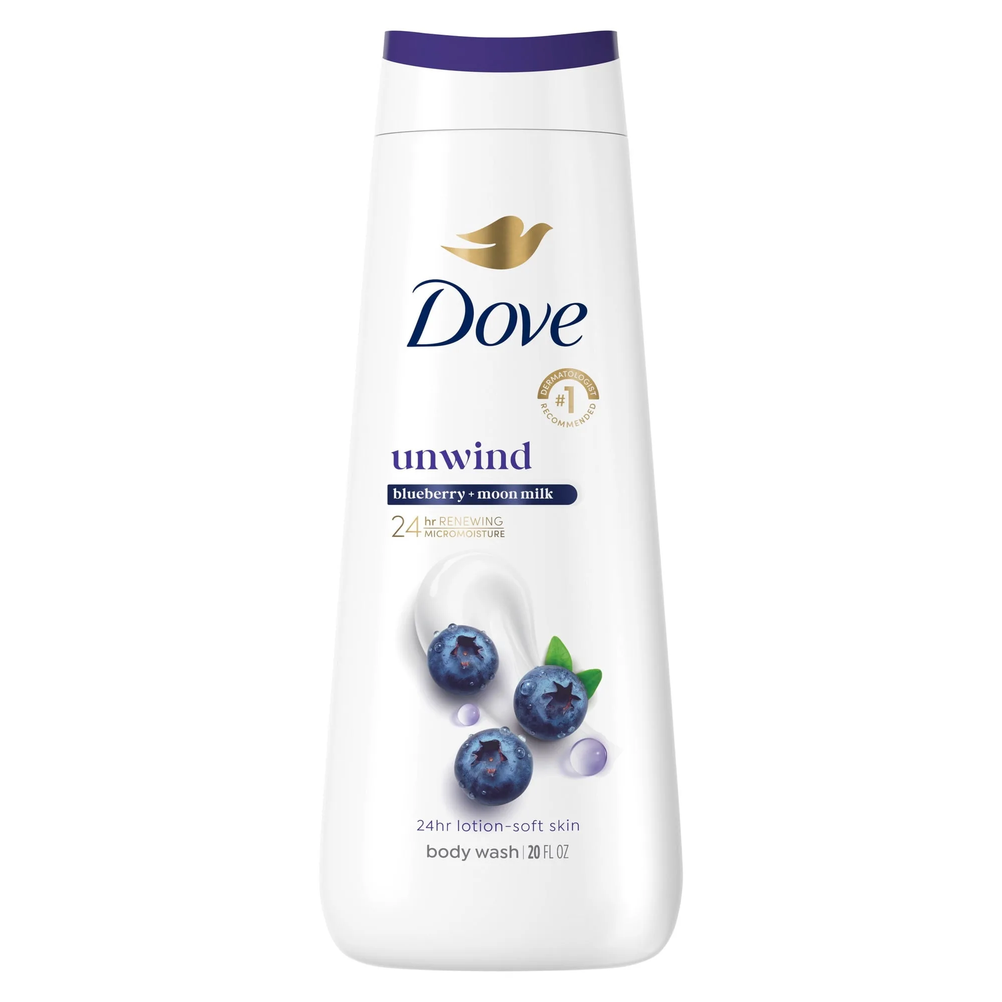 Hydrating Bodywash in kenya-Dove Unwind Blueberry & Moon Milk Body Wash 