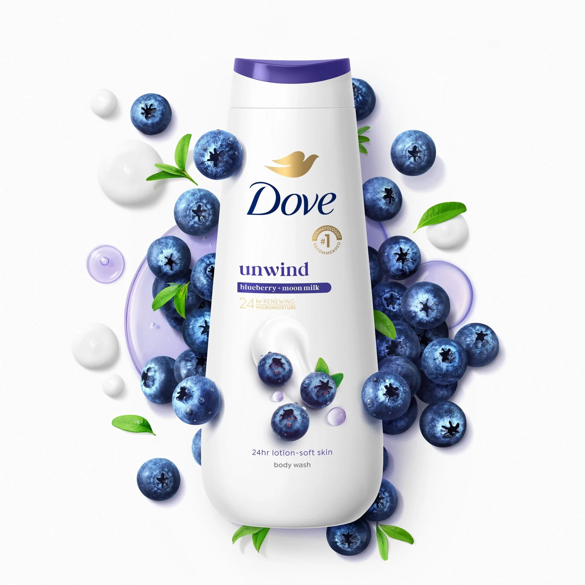 Hydrating Bodywash in kenya-Dove Unwind Blueberry & Moon Milk Body Wash 