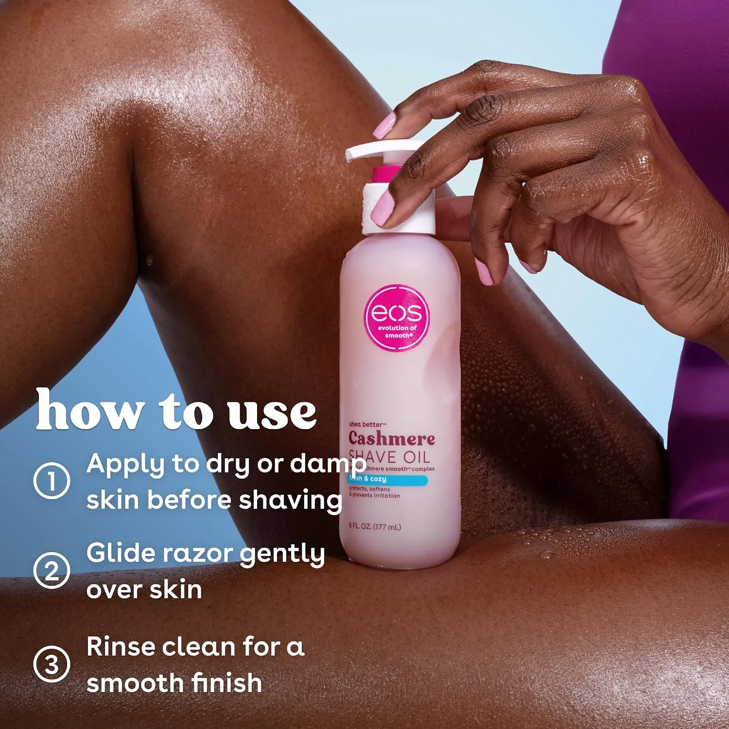 Hydrating Shave Oil in Kenya-Eos Cashmere Shave Oil- Fresh & Cozy
