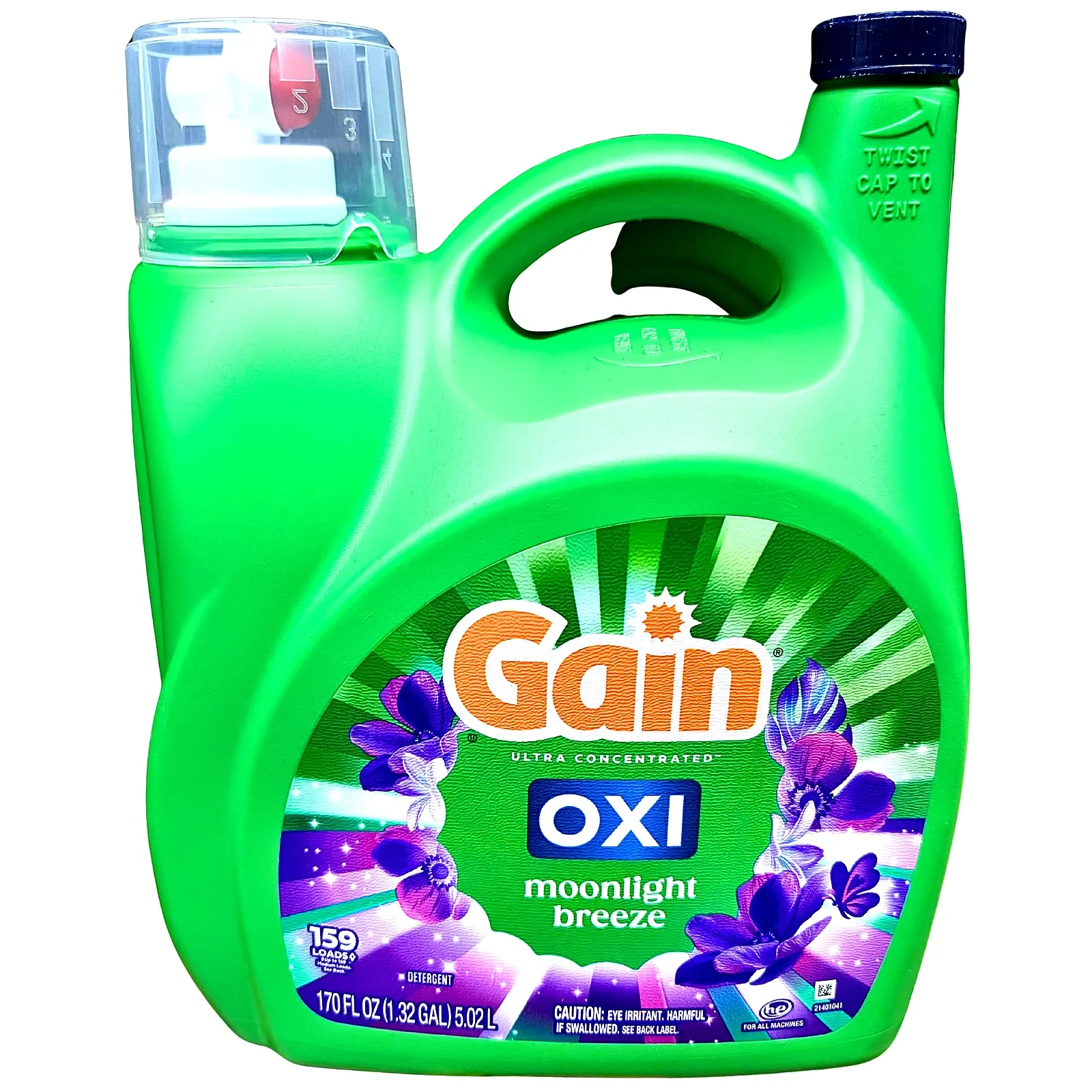 Liquid Laundry Detergent in Kenya-Gain Ultra Concentrated Oxi Moonlight Breeze(159 Loads)