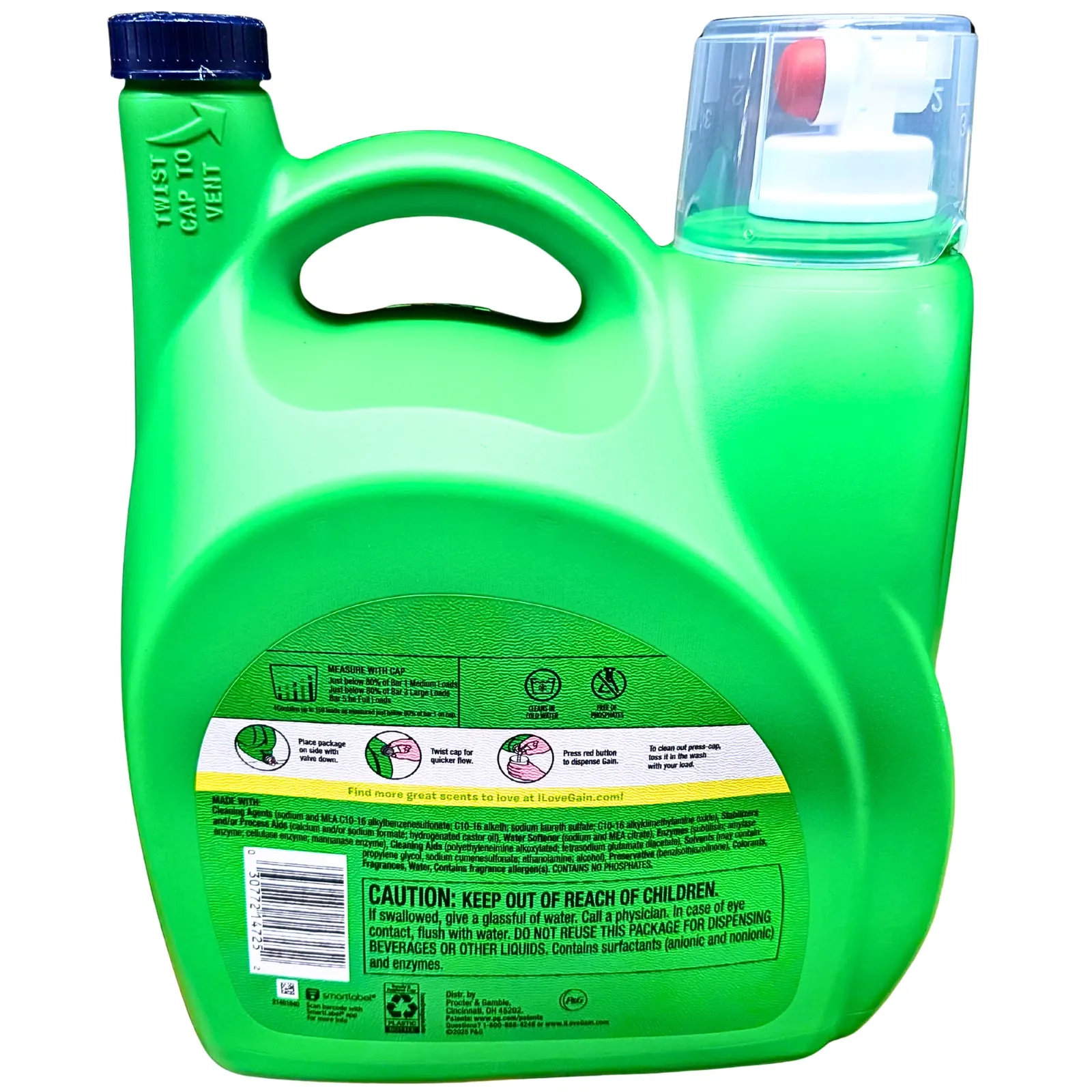 Liquid Laundry Detergent in Kenya-Gain Ultra Concentrated Oxi Moonlight Breeze(159 Loads)