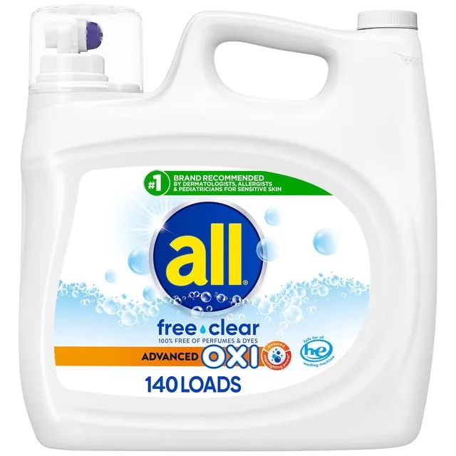 Liquid Laundry Detergent in Kenya-All Free Clear Advanced OXI (140 Loads)