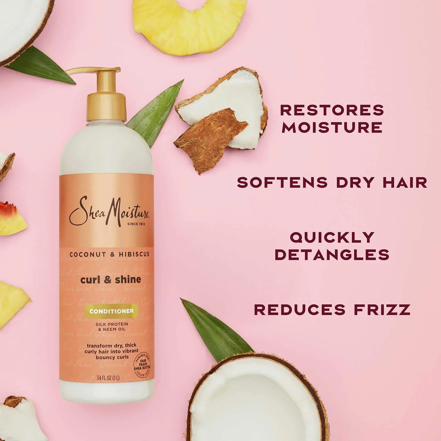 Hydrating contioner in kenya -Shea Moisture Coconut Hibiscus Conditioner,