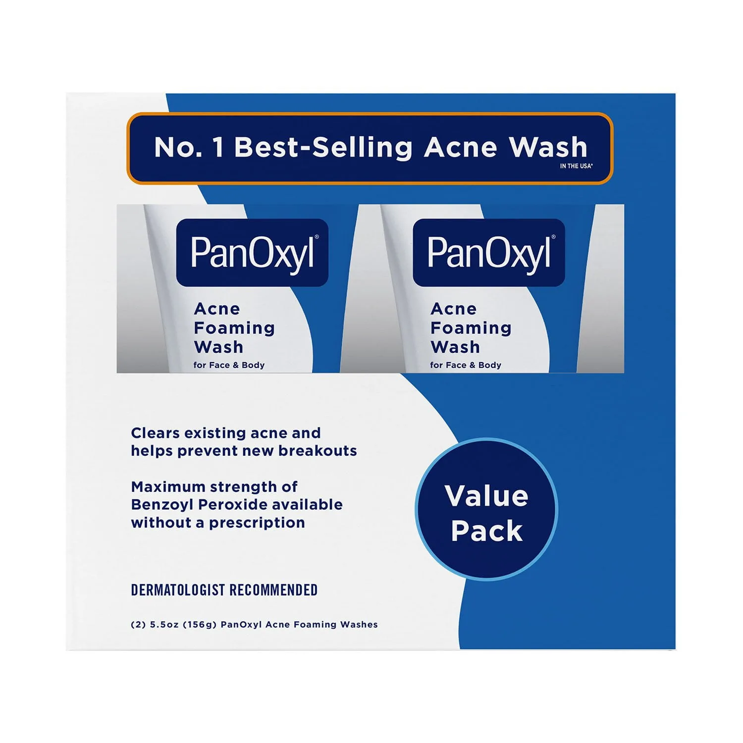 Acne Remover Wash in Kenya-PanOxyl Acne Foaming Wash, 10% Benzoyl Peroxide,