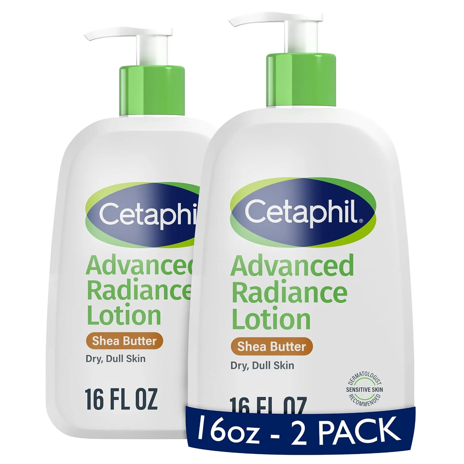 Cetaphil Advanced Radiance Body Lotion, Dry, Sensitive Skin,  Kenya (2 pack)