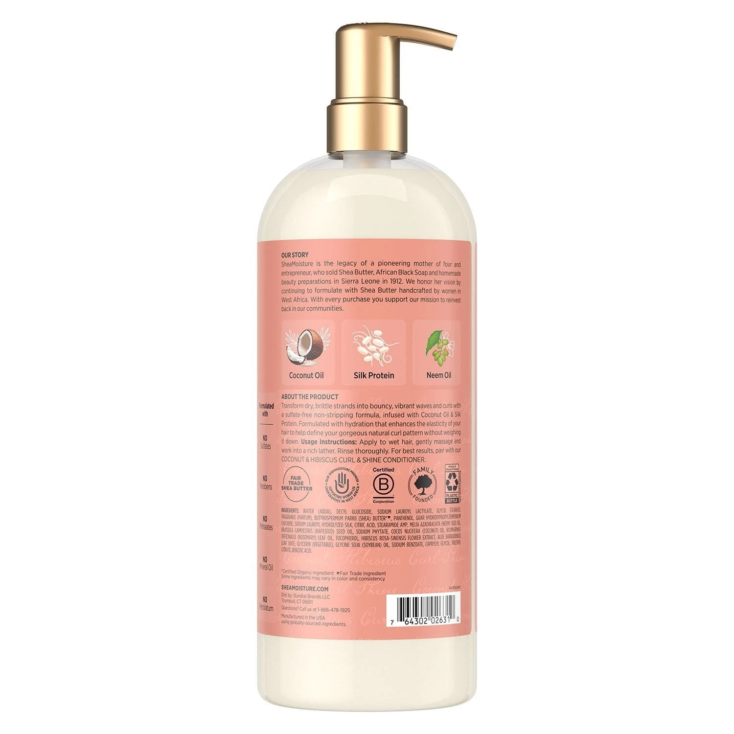 Hydrating Shampoo in Kenya -Shea Moisture Coconut Hibiscus Shampoo