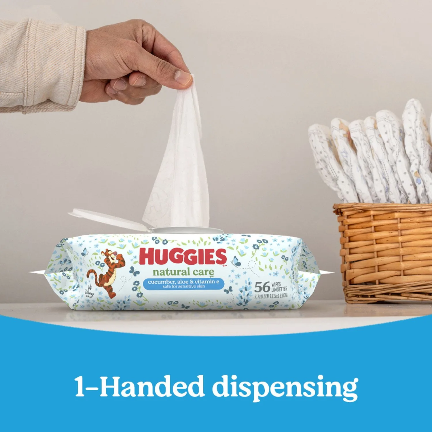 Baby wipes in Kenya-Huggies Natural Care Baby Wipes, Cucumber and Green Tea,1088 Wipes
