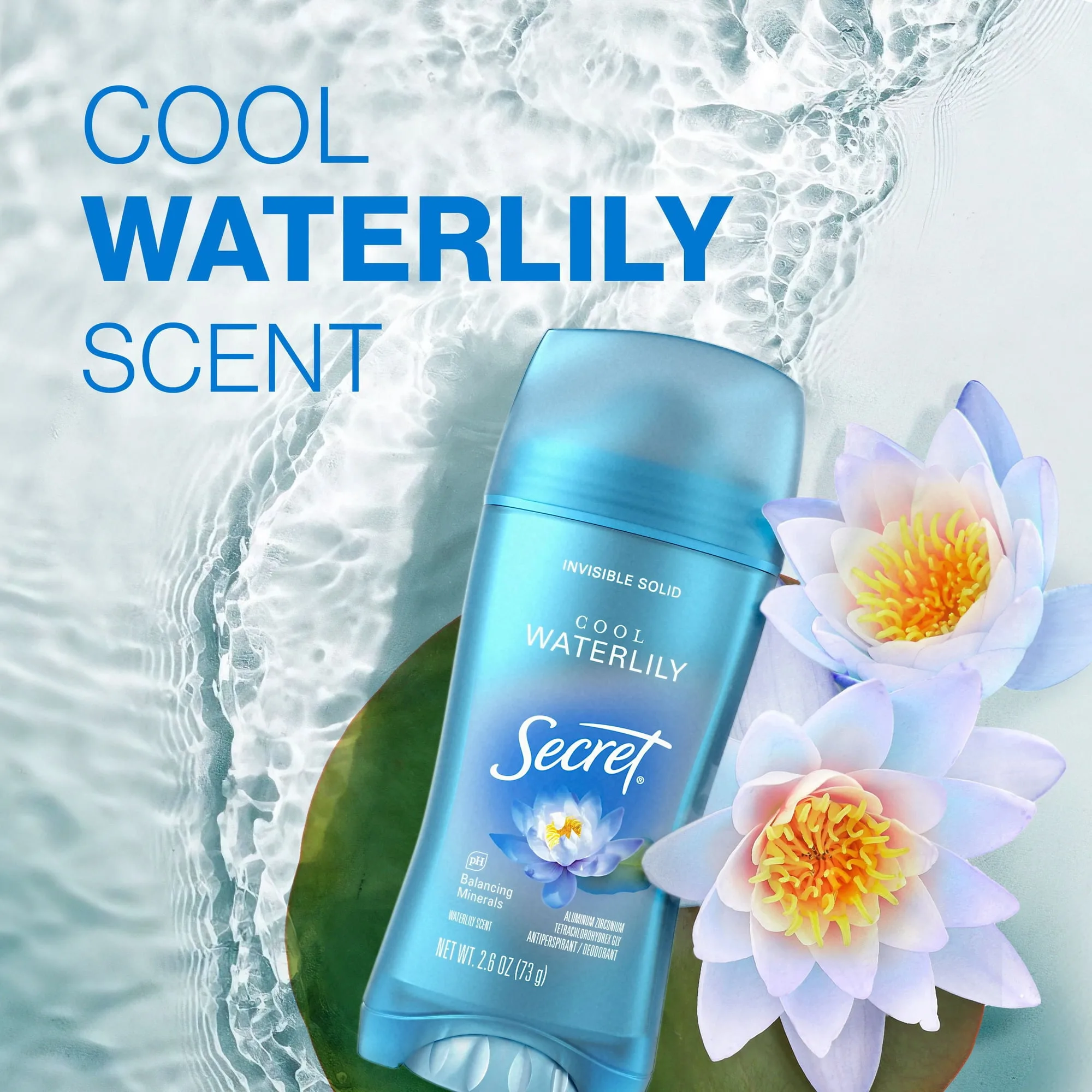 Secret Fresh Invisible Solid Antiperspirant Deodorant, Variety Pack (4Pack) 