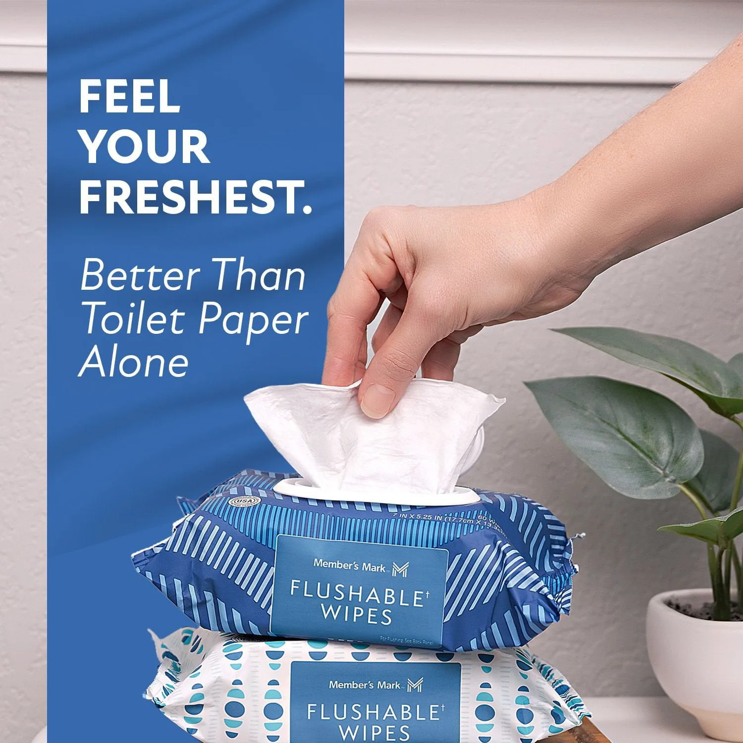 Flushable Wipes  in Kenya- Member's Mark Flushable Wipes, Scented, 540 ct.
