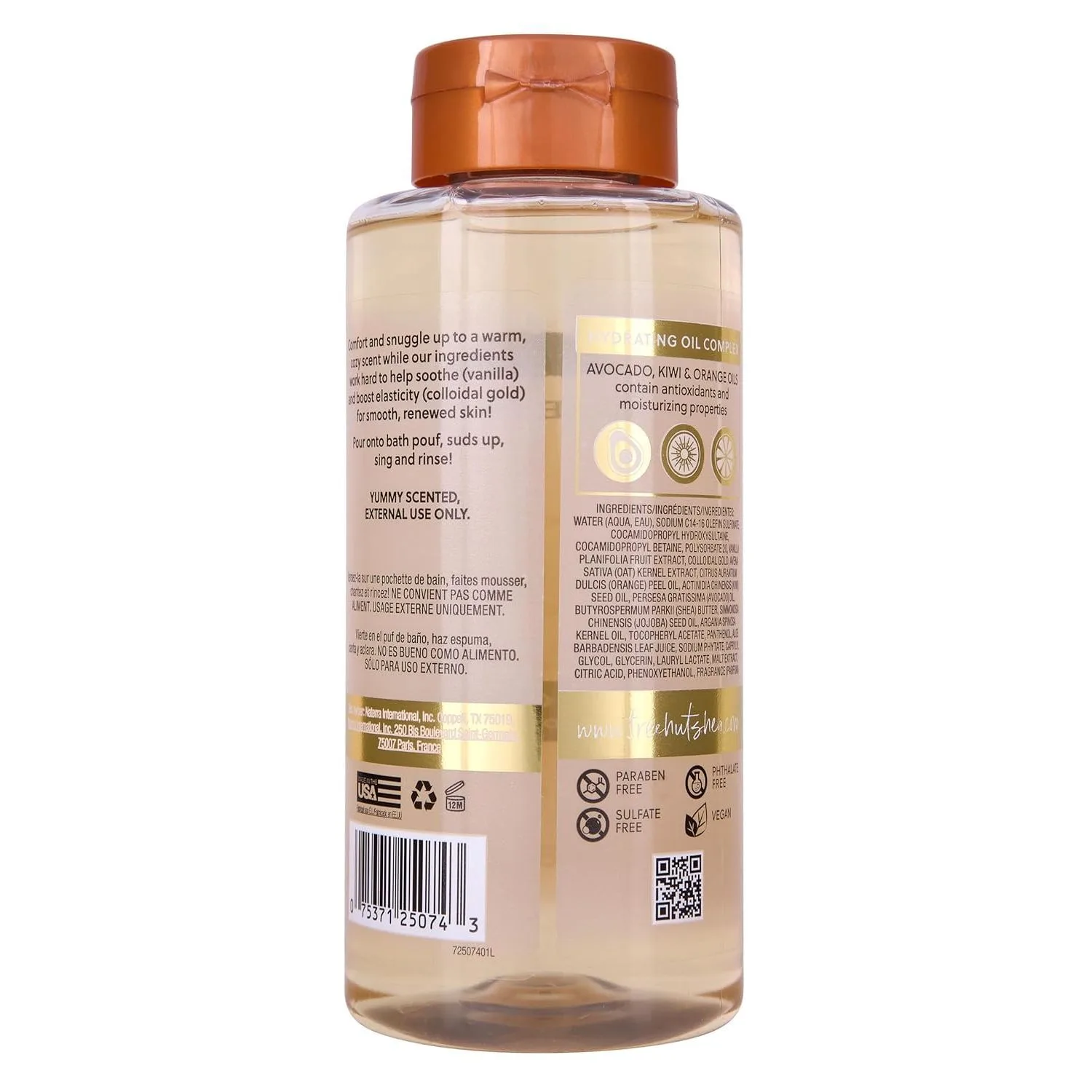Tree Hut Vanilla Foaming Body Wash,(4 Pack)