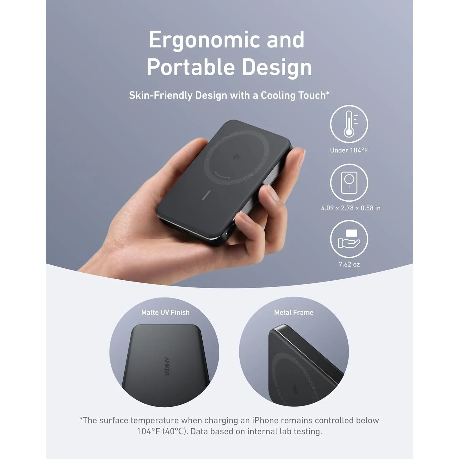 Magnetic Power Bank -Anker MagGo 10,000mAh, 30W USB-C