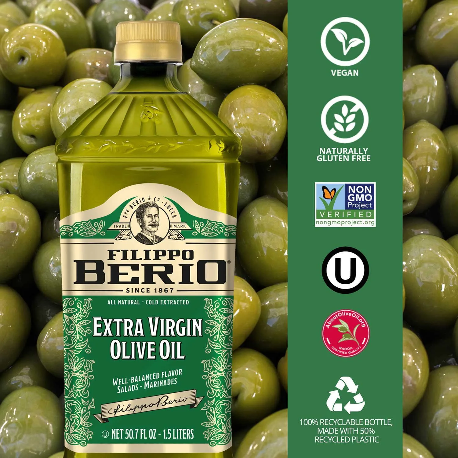 Extra Virgin Olive Oil in Kenya-Filippo Berio (1.5Litres)