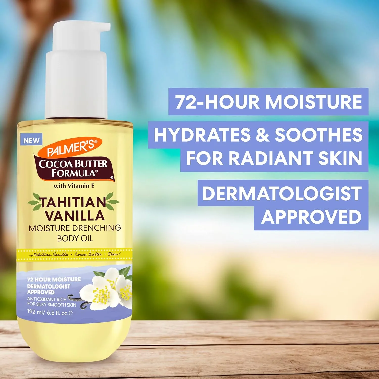Moisturizing Body Oil in Kenya-Palmer's Tahitian Vanilla 
