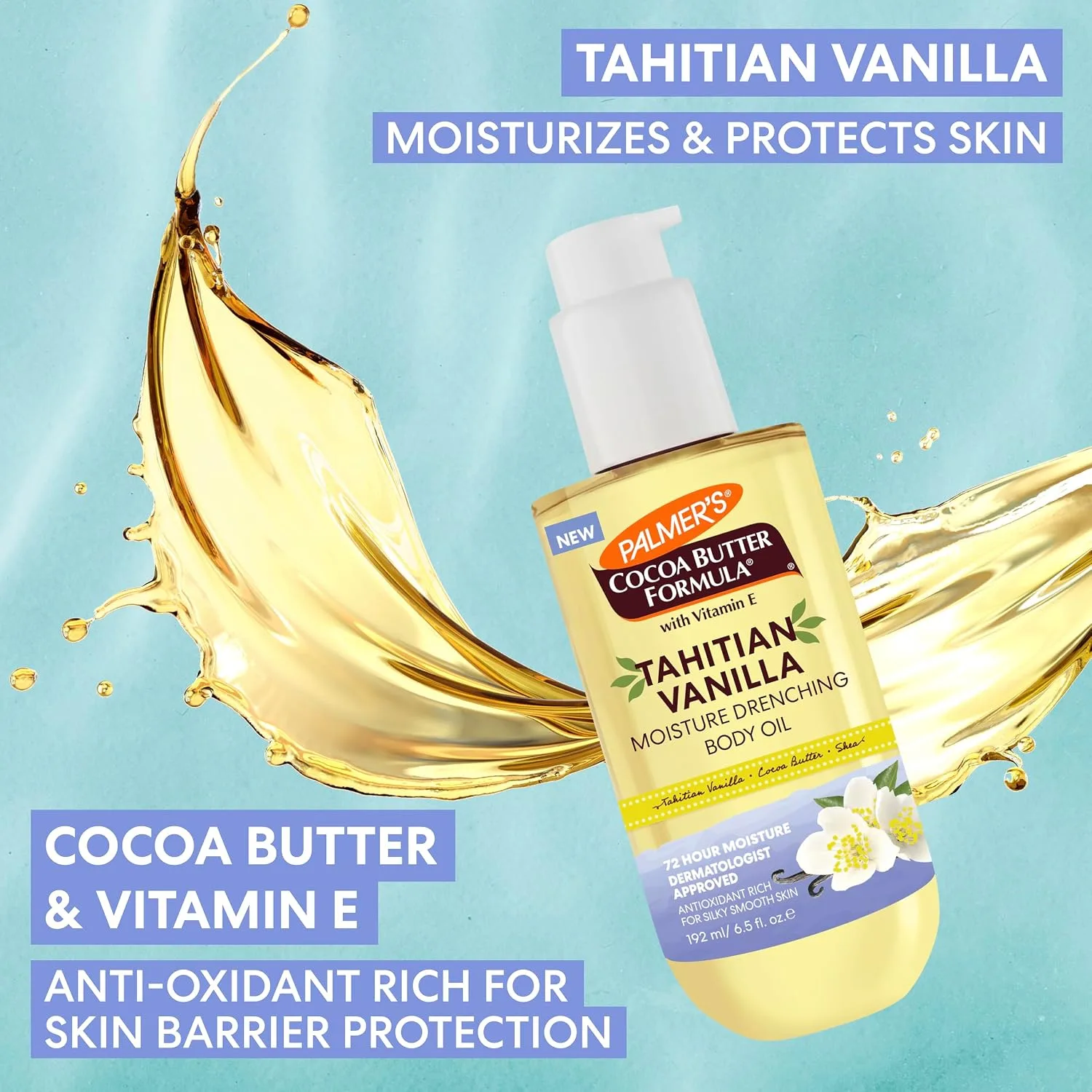 Moisturizing Body Oil in Kenya-Palmer's Tahitian Vanilla 