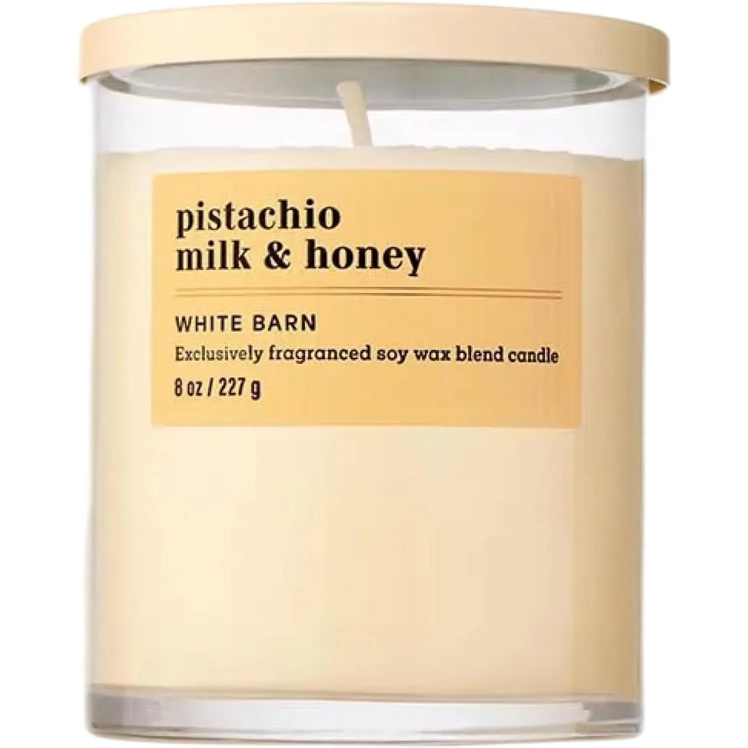 Scented Candles in Kenya-White Barn Single Wick Candle, Pistachio Milk & Honey