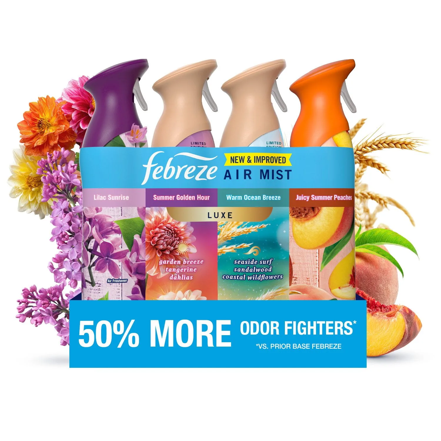 Febreze Air Effects Linen & Sky + Air Calm Lavender