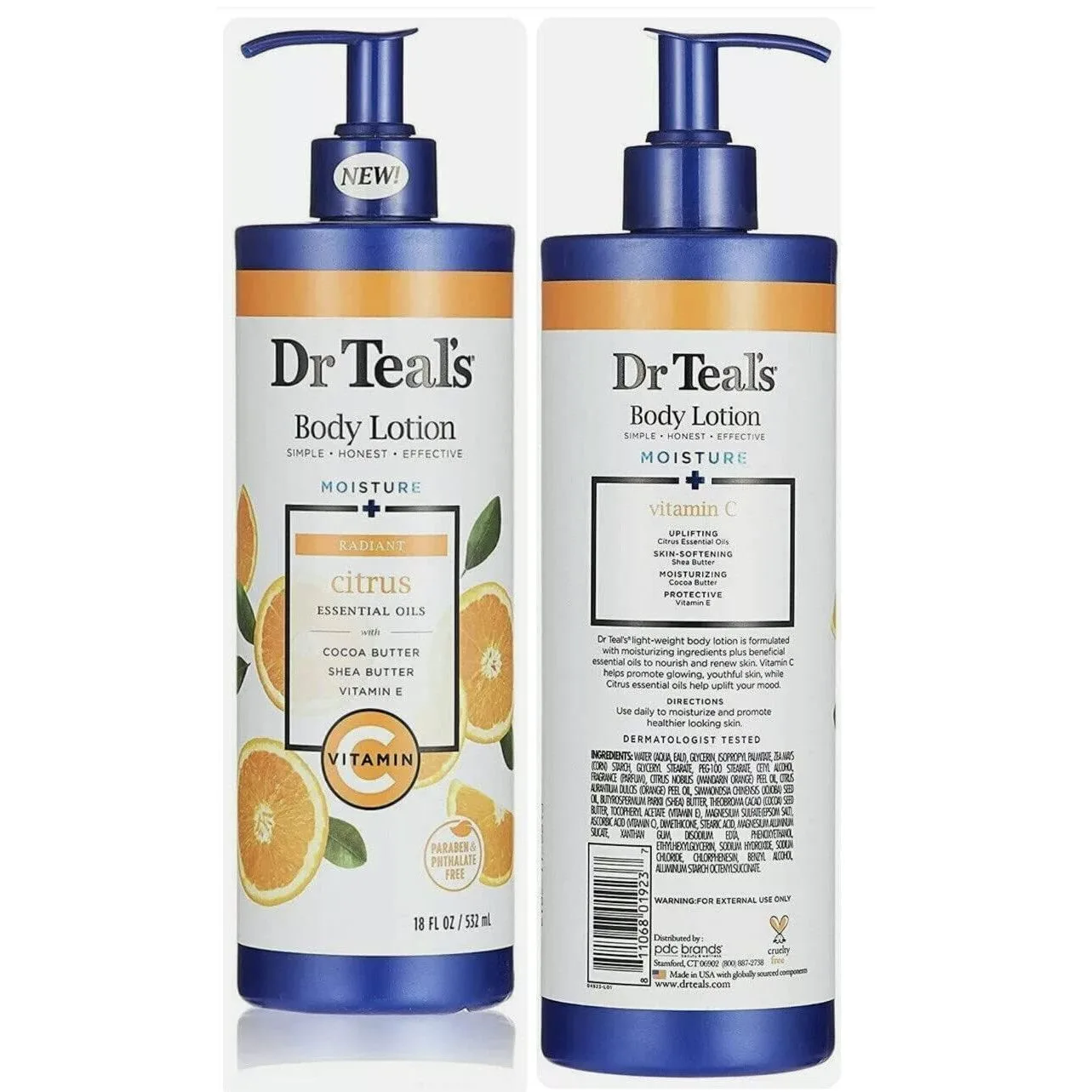 Dr Teal's Vitamin C & Citrus Essential Oils Body Lotion in Kenya (4pack)