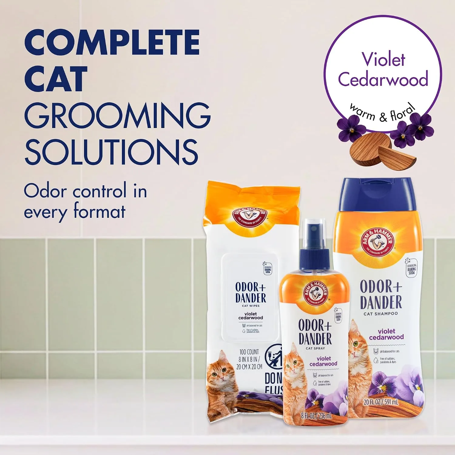 ARM & HAMMER Cat Odor Control Shampoo in Kenya(Violet Cedarwood)