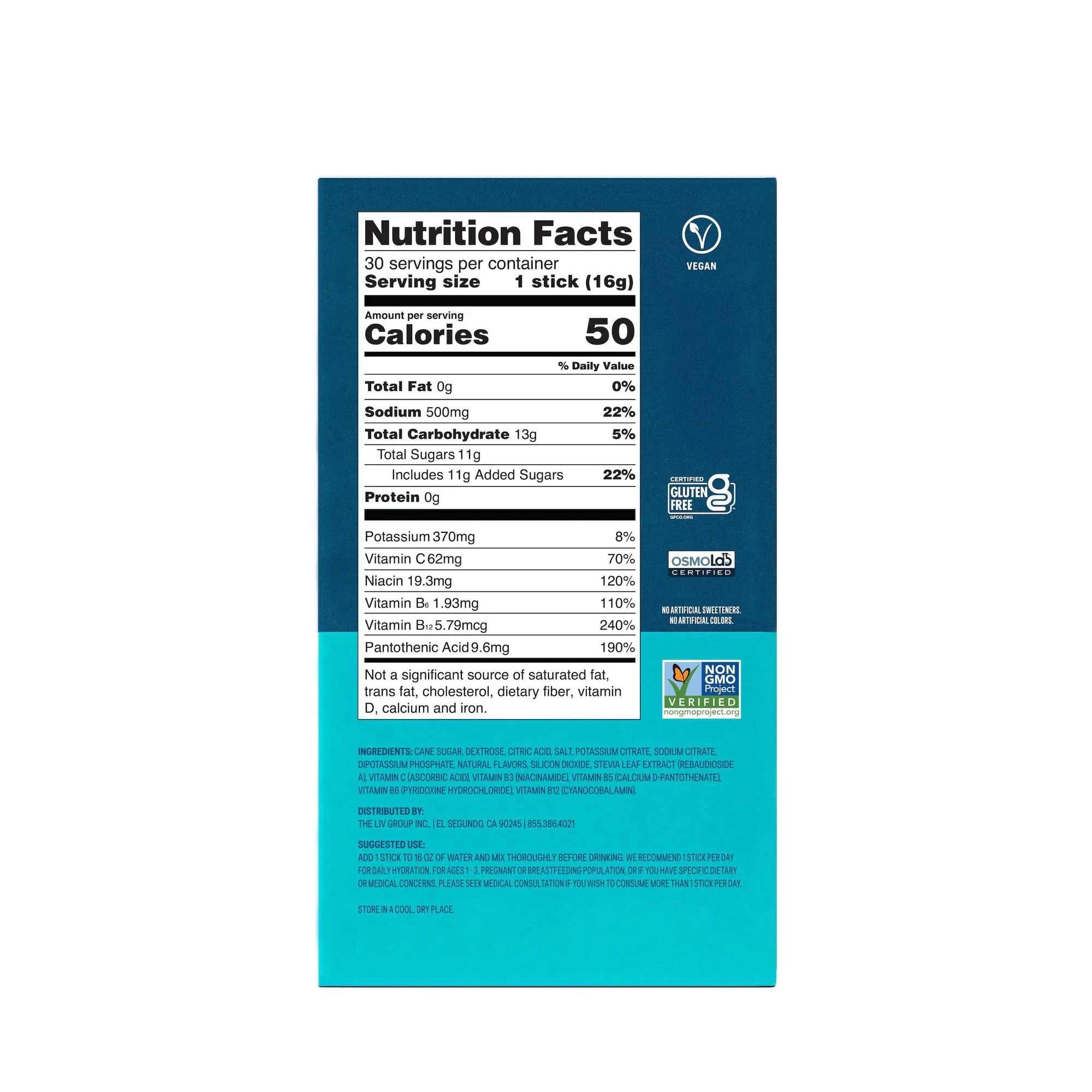 Liquid I.V. Hydration Multiplier Electrolyte Powder, Arctic Raspberry, 30 pk.