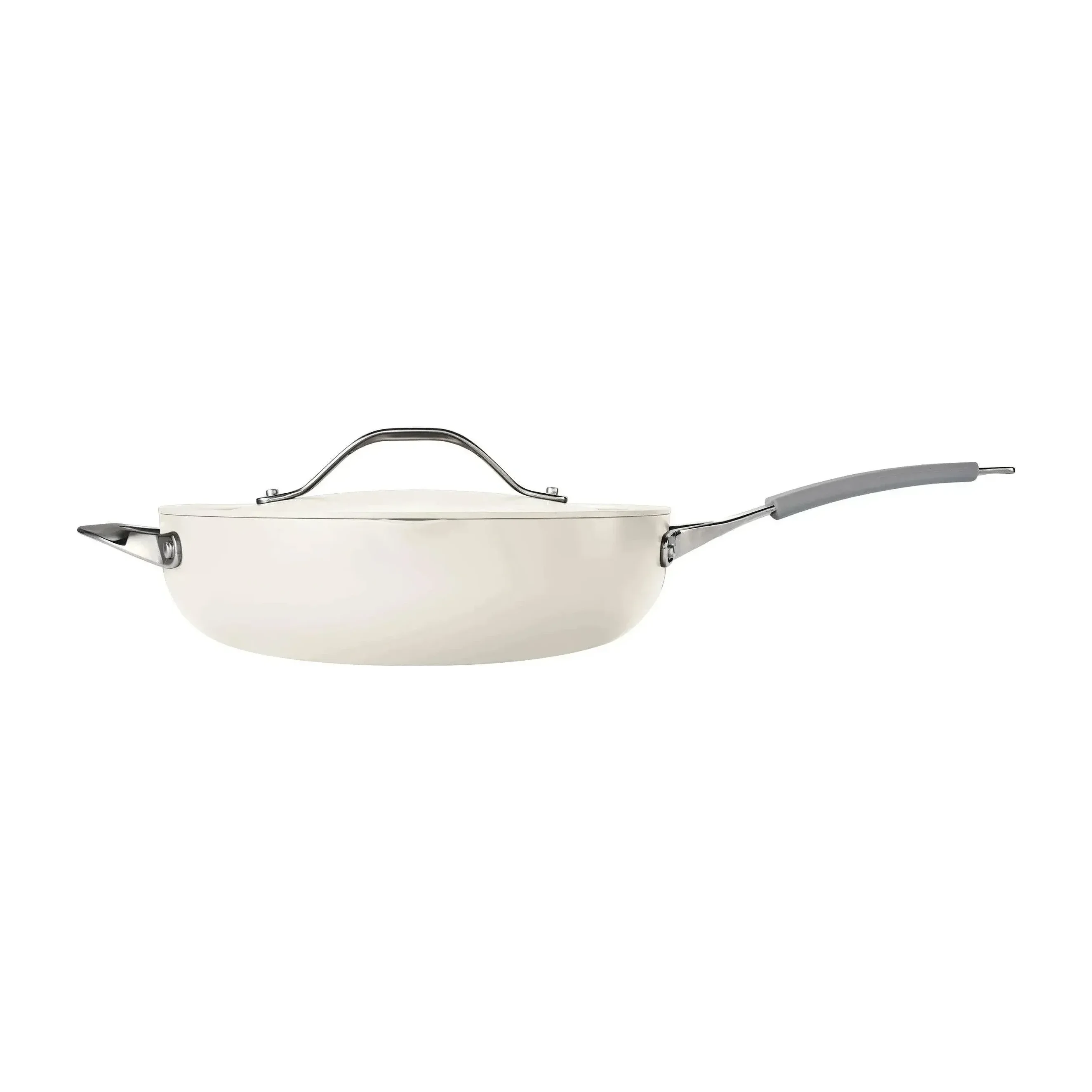Member's Mark 5.5 Quart Jumbo Ceramic Nonstick Pan, Grey