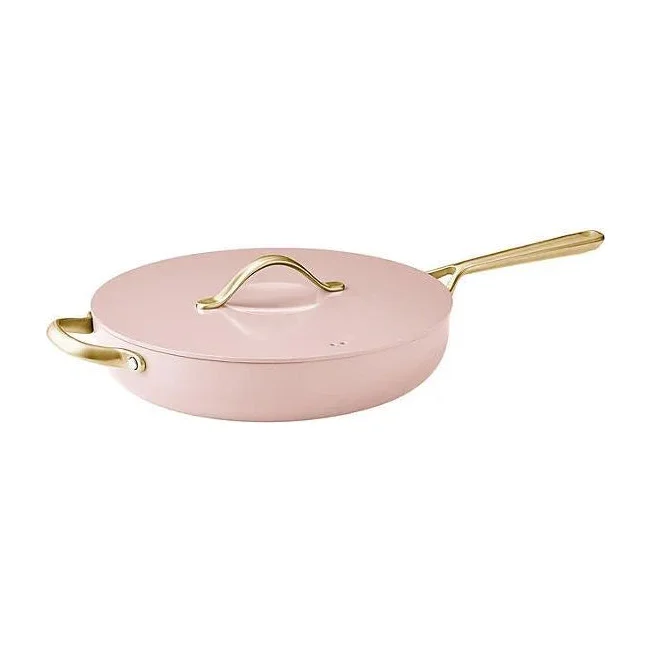 Member's Mark 5.5 Quart Jumbo Ceramic Nonstick Pan, Rose Water