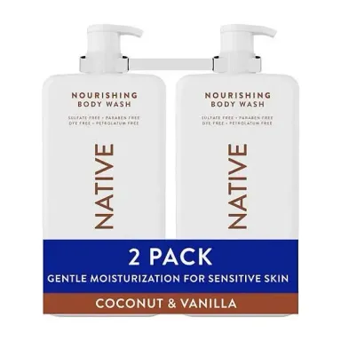Coconut Body Wash in Kenya - Native Nourishing Coconut and Vanilla, 2 Pack