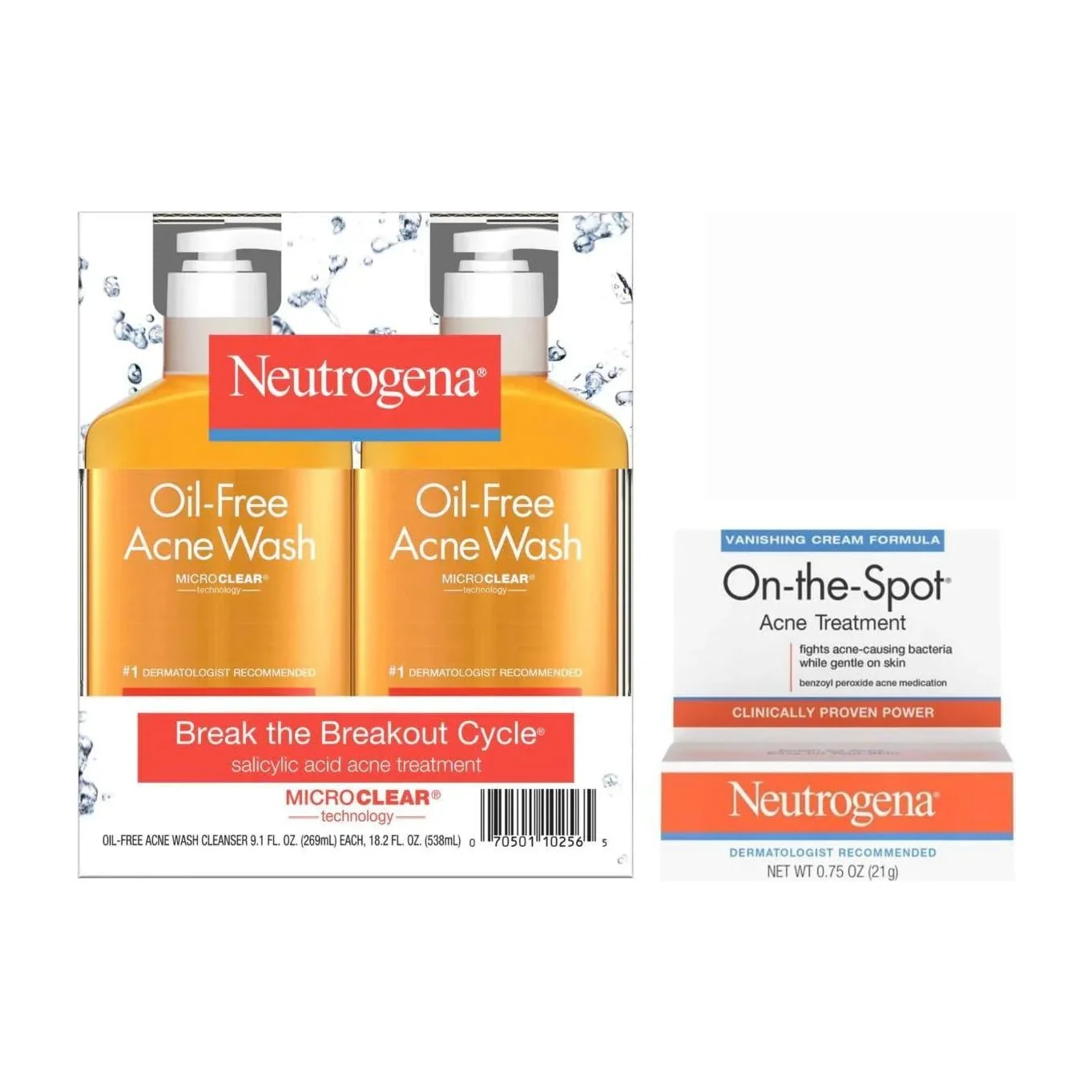 Acne Face Wash in Kenya - Neutrogena Oil-Free, 2 Pack