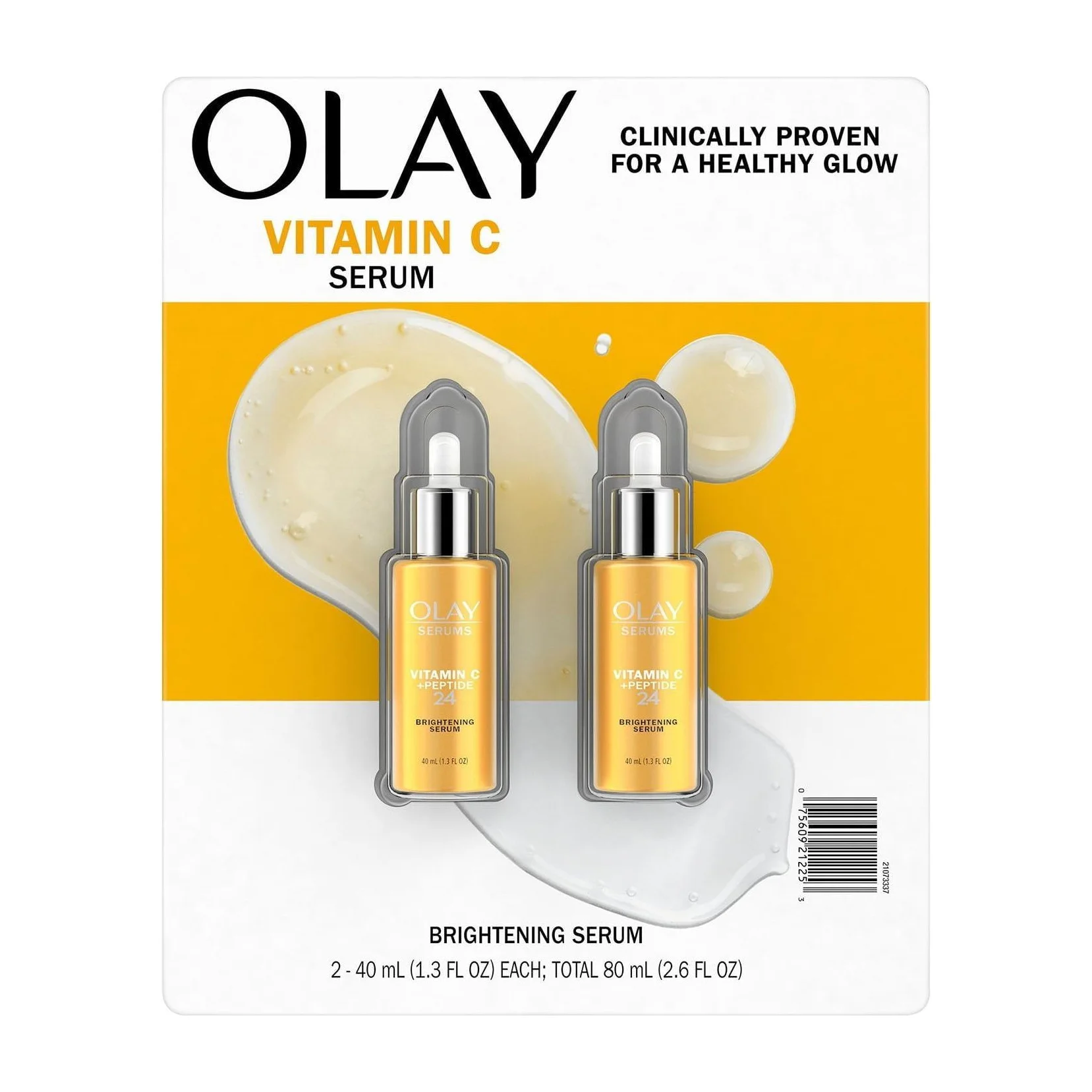 Olay Regenerist Vitamin C + Peptide 24 Serum, 2 pk.